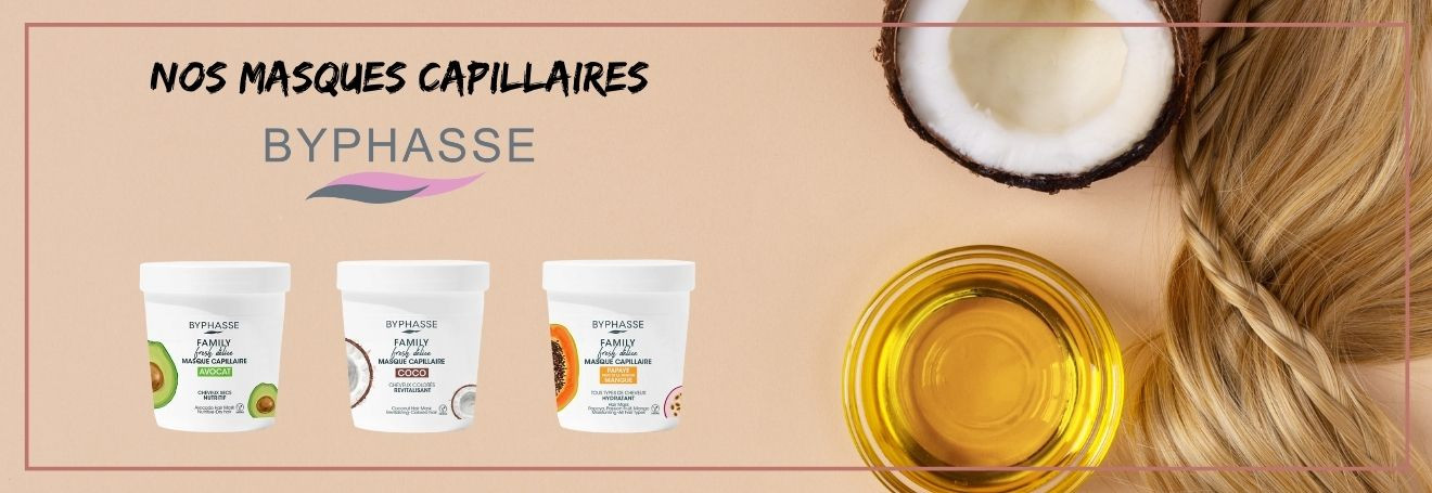 Masques cheveux Byphasse - Cosmé'chic maquillage pas cher